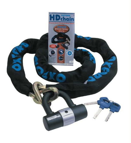 Oxford HD 1.5m chain and lock